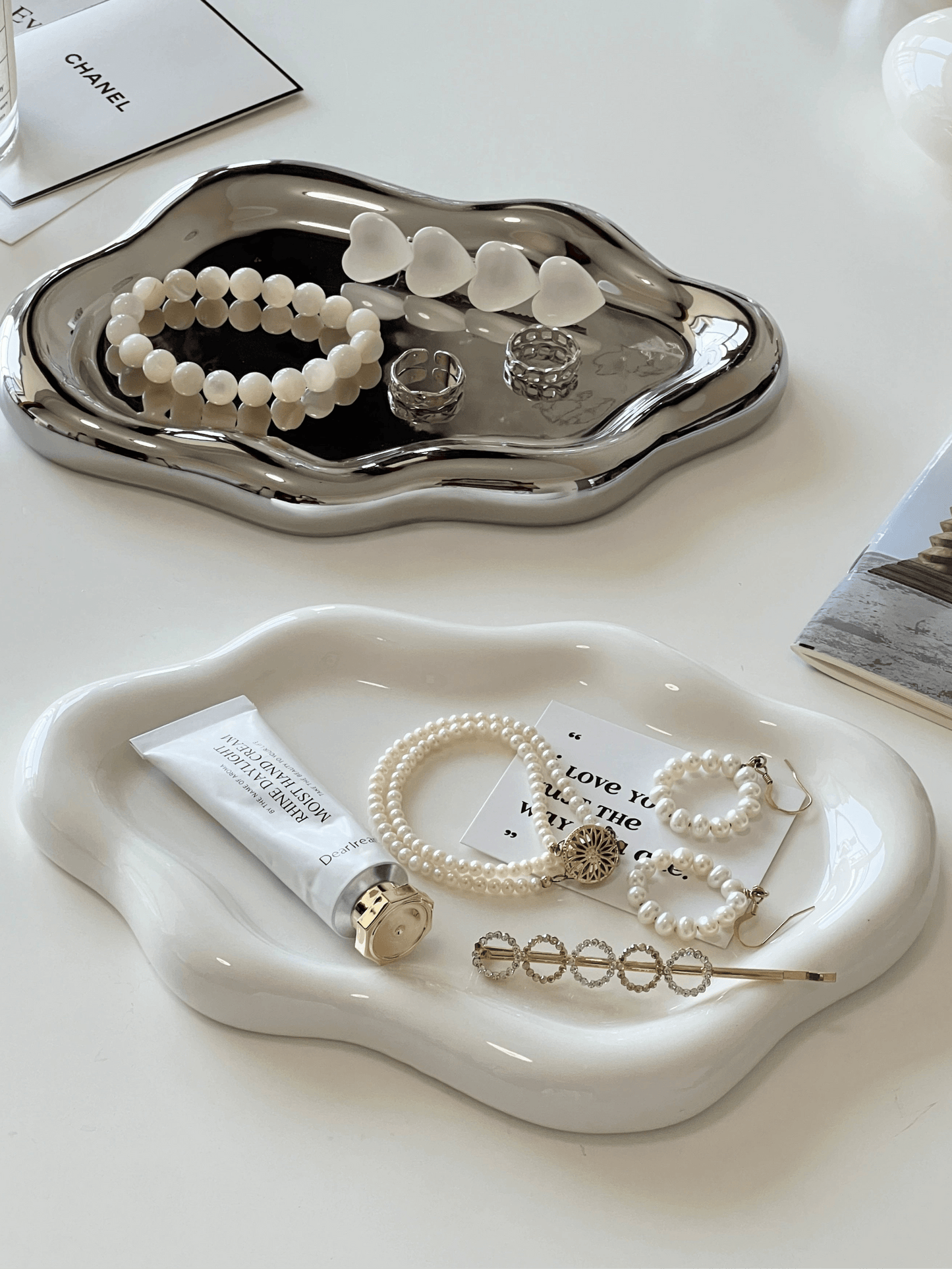 Cloud Shaped Plate Tray Ring Holder