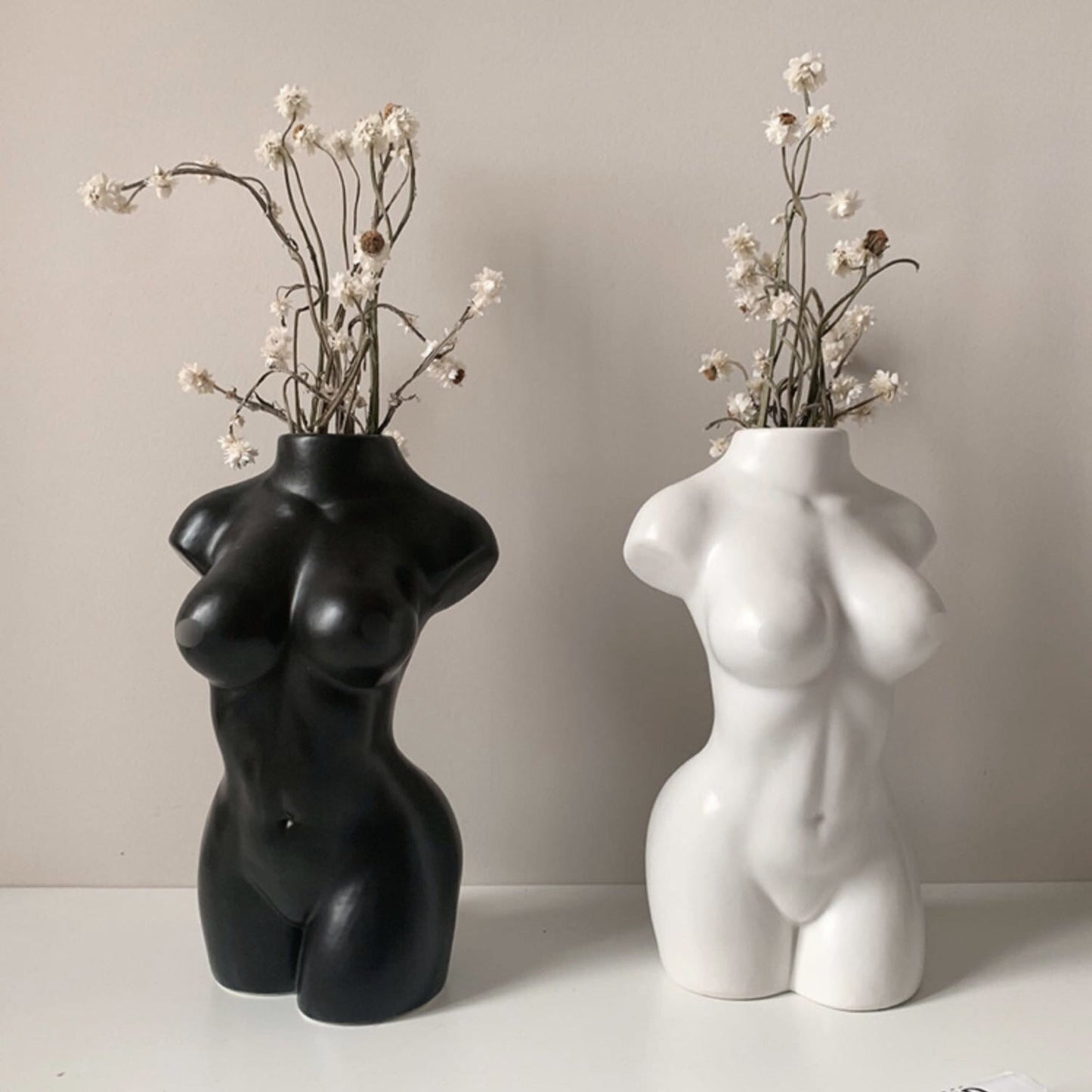 female form body vase