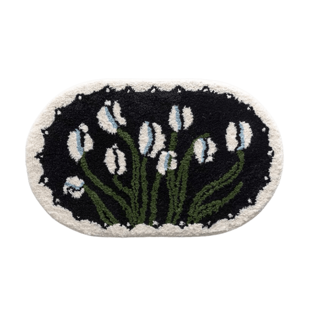 Vintage Floral Bath Mat