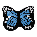 Load image into Gallery viewer, Blue Butterfly Shaped Rug
