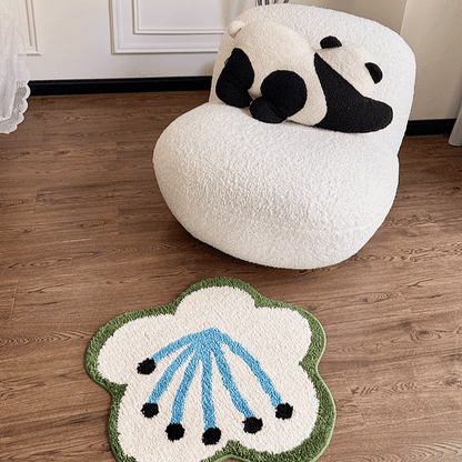 Cute Flower Shaped Rug Bedroom Bath Mat