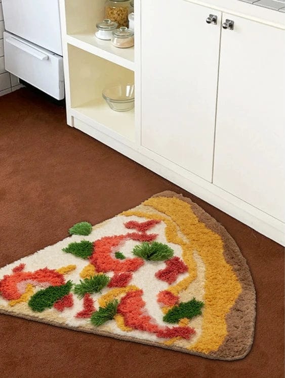 Cute Funny Pizza Rug