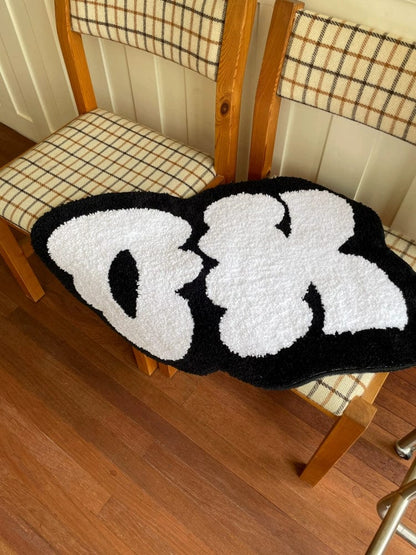 Funny Funky Bath Mat Rug with Saying 