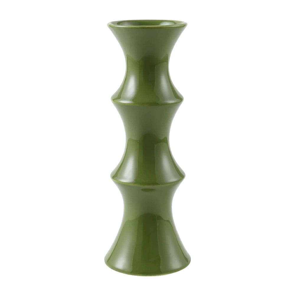 Green Bamboo Shaped Vase