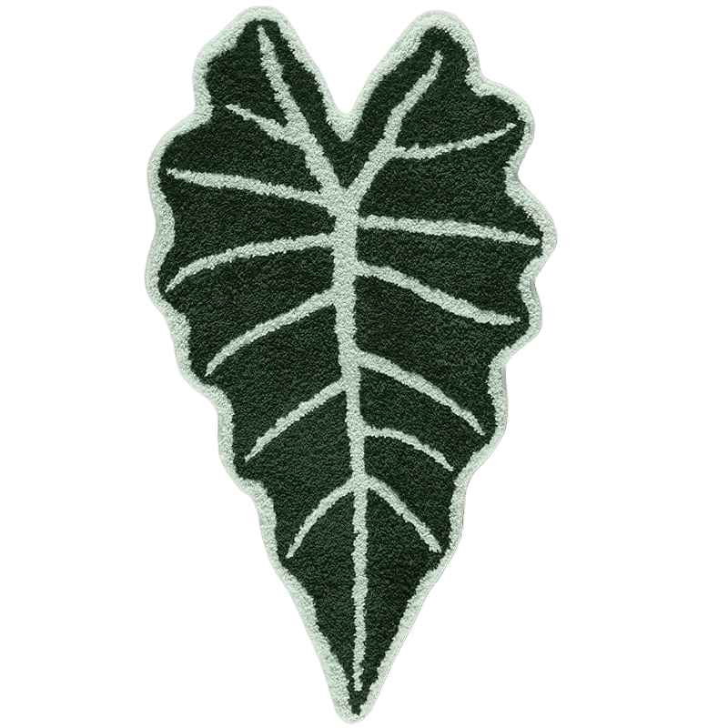 Alocasia Plant Leaf Rug