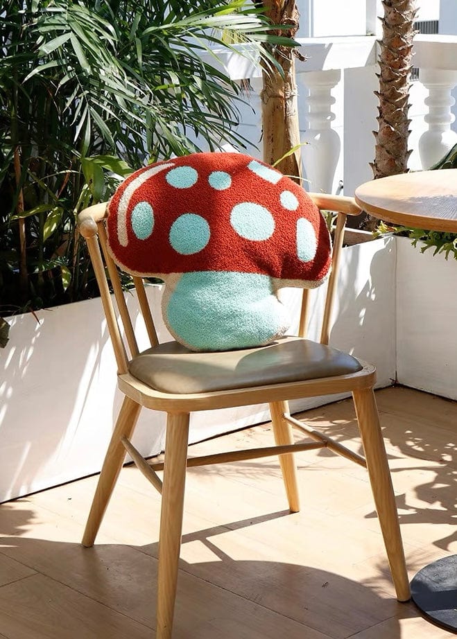 Red Mushroom Plush Pillow