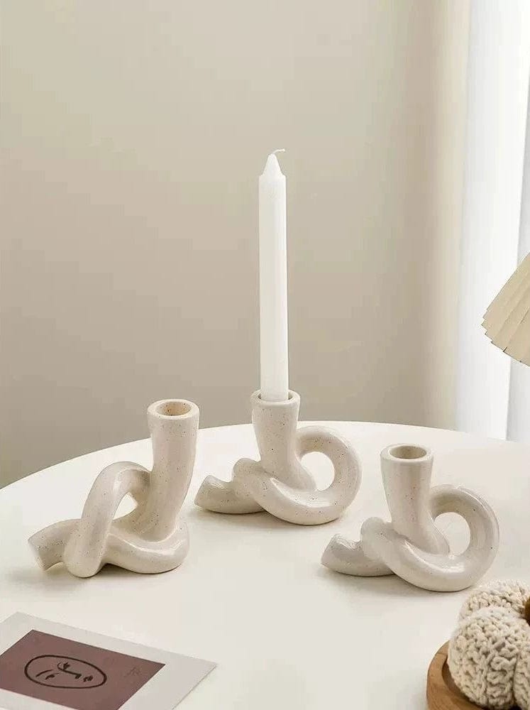 Nordic Curly Candlestick Holder