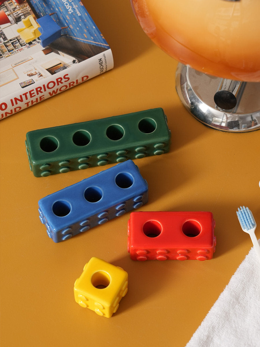 Lego Block Toothbrush Holder