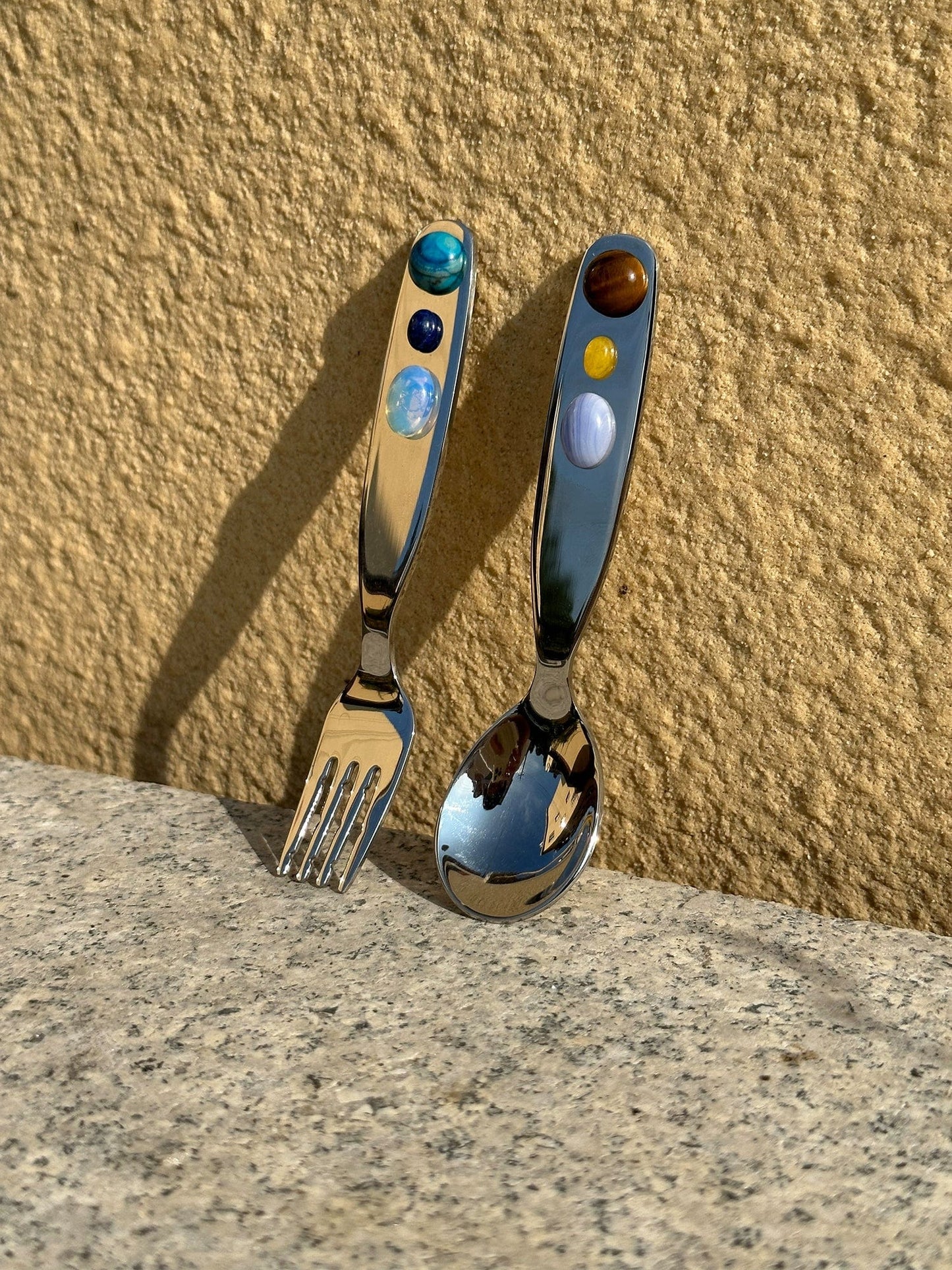 Gemstone Cutlery Set