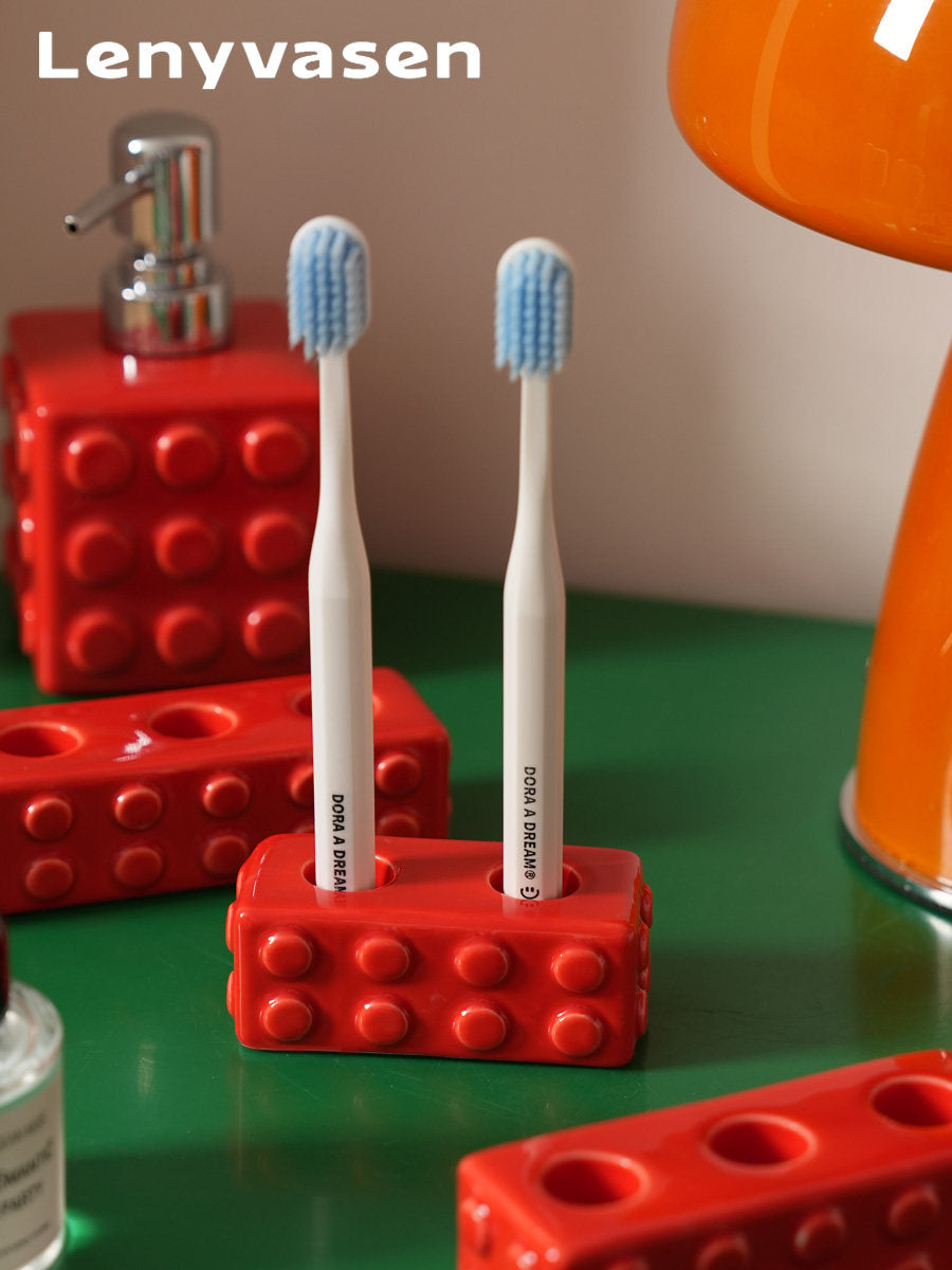 Lego Block Toothbrush Holder