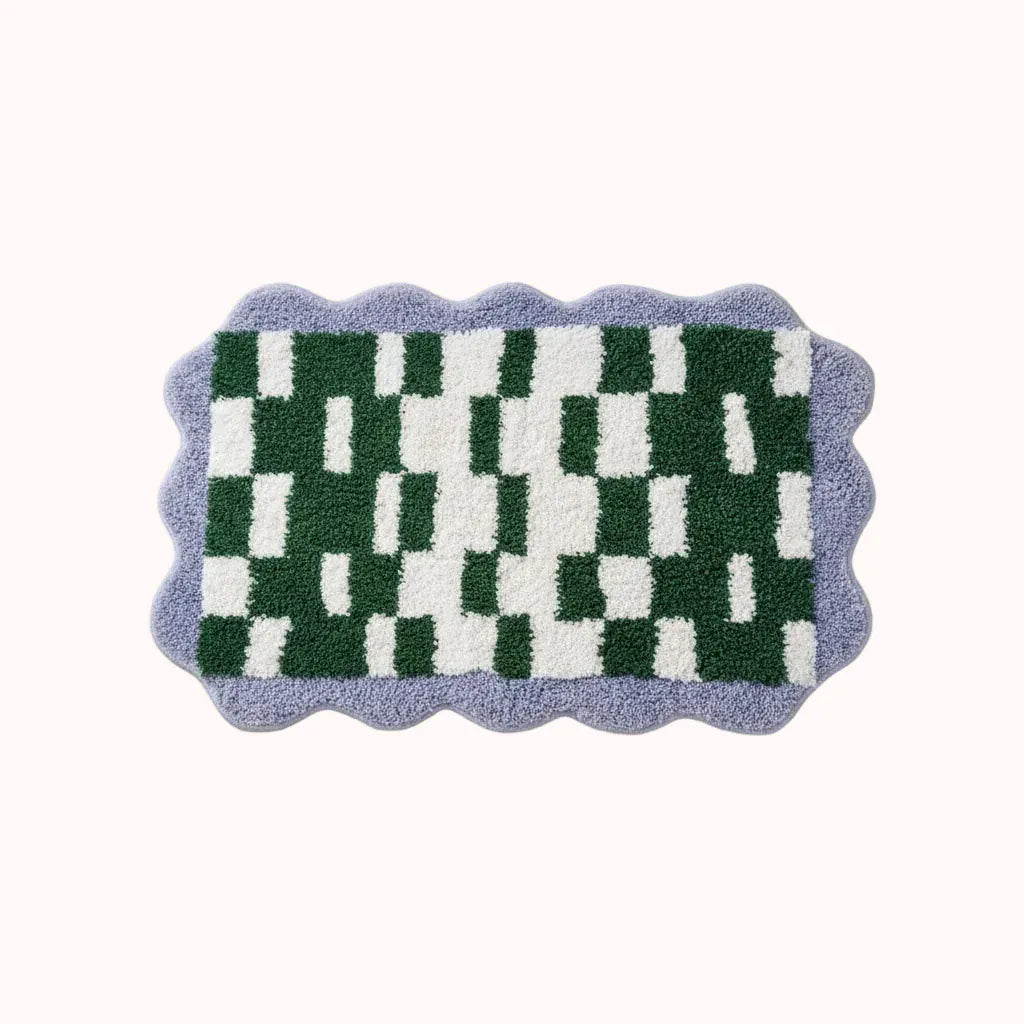 Wavy Checkered Rug