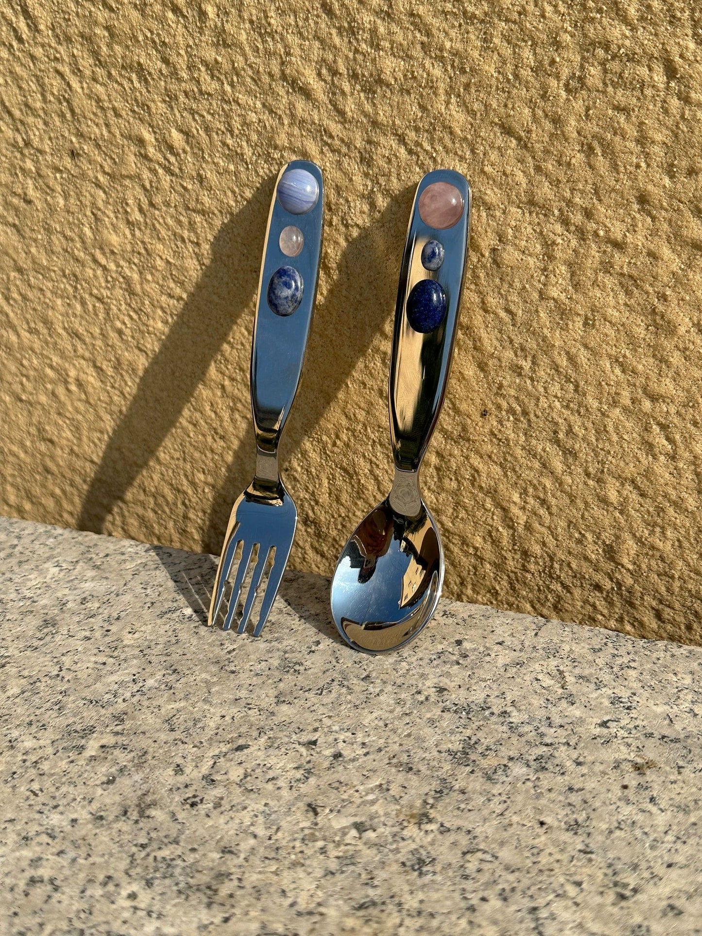 Gemstone Cutlery Set