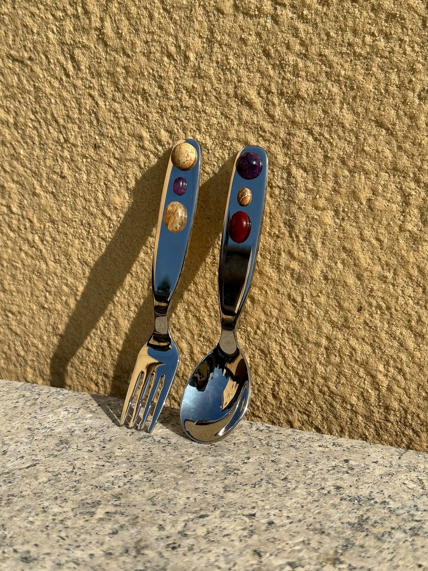 Gemstone Cutlery Set