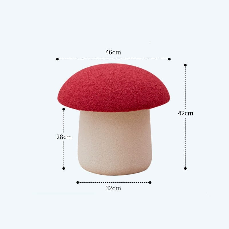 Red Mushroom Foot Stool