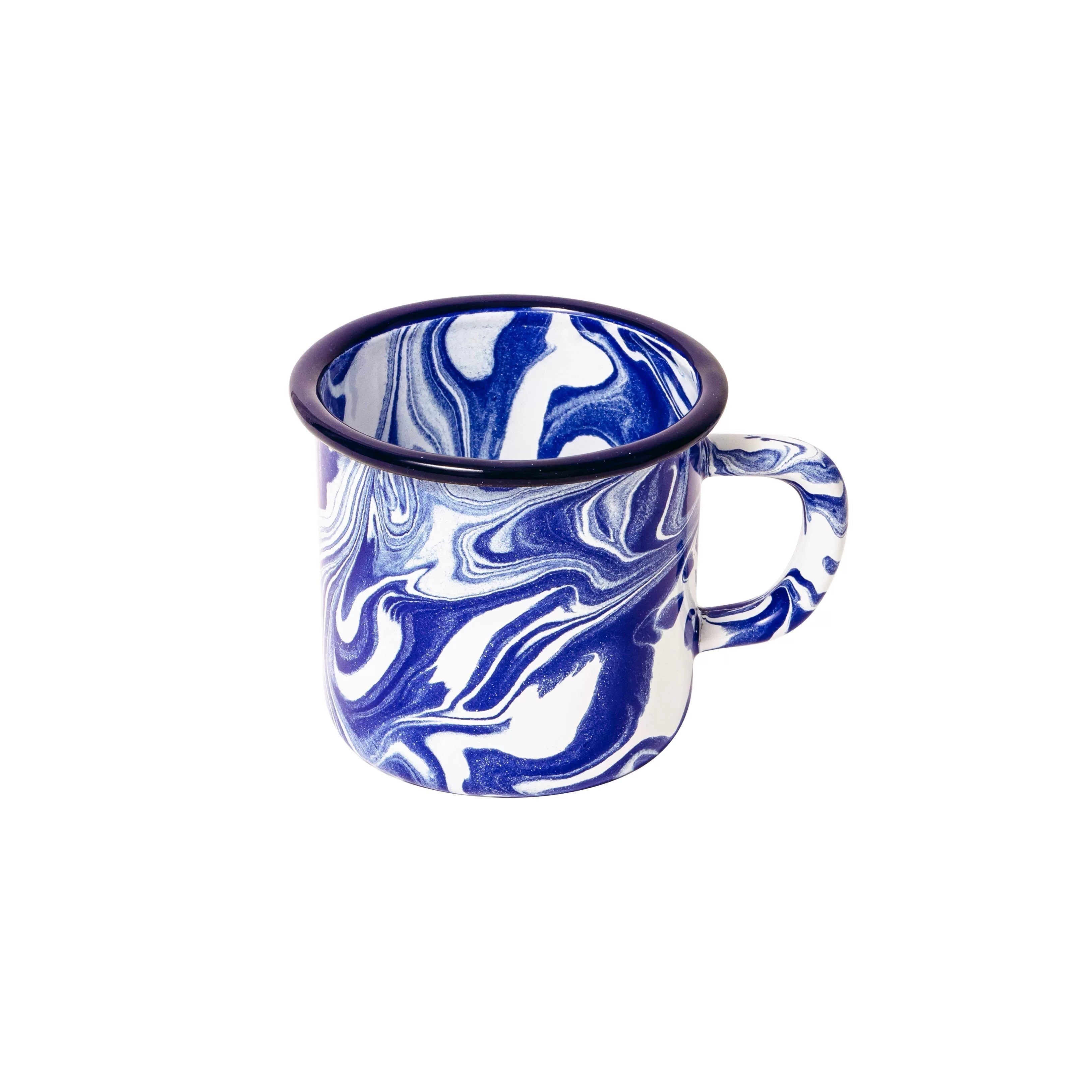 Retro Blue Ink Mug