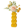 Yellow Smiley Face Vase