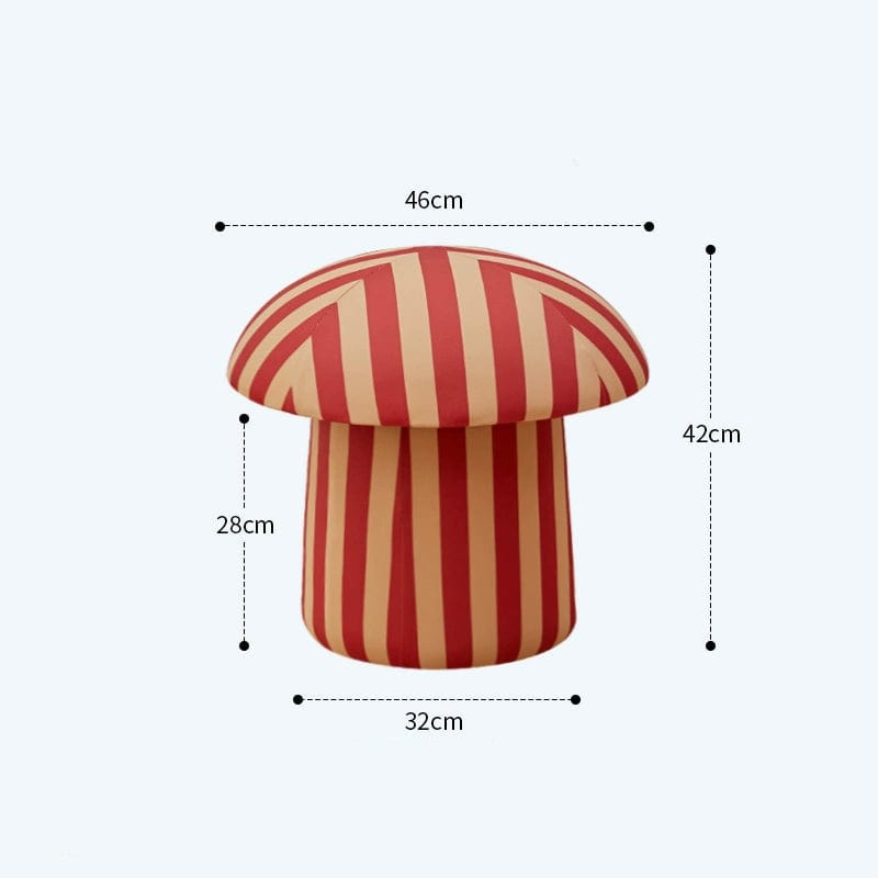Striped Mushroom Stool Chair