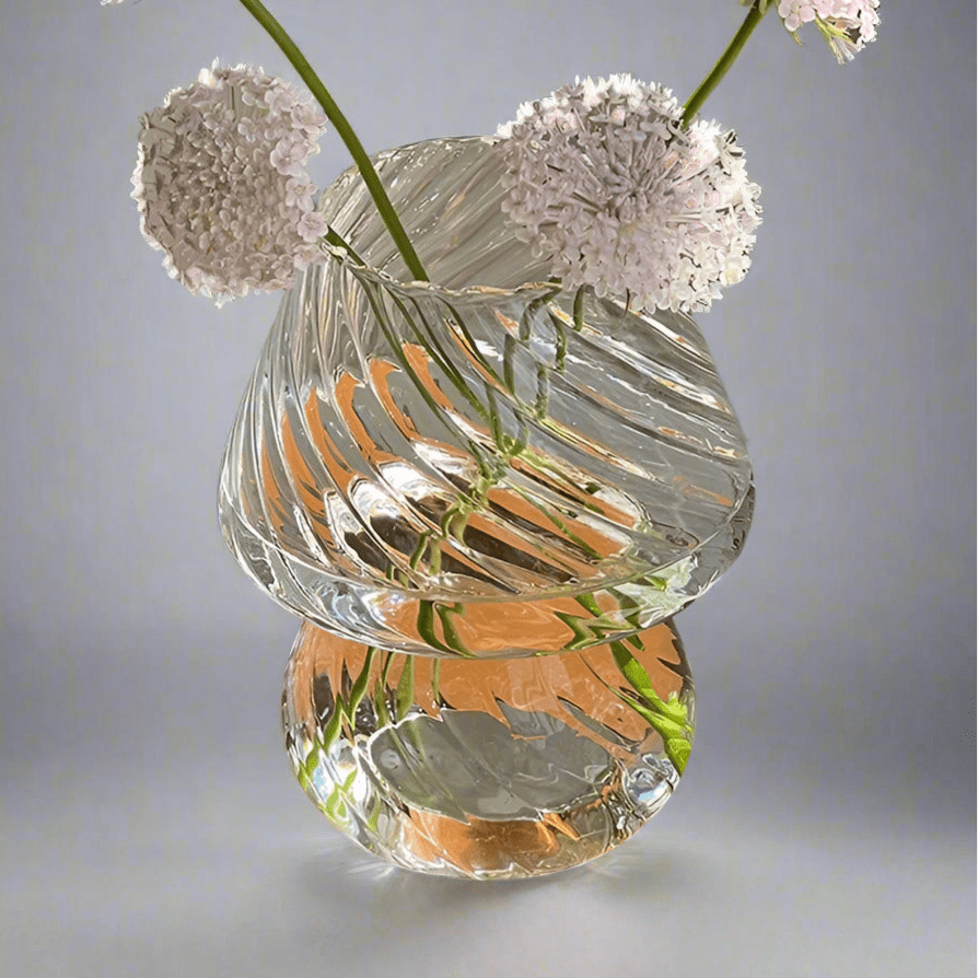 Transparent Mushroom Vase