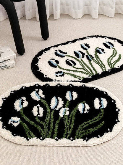 Vintage Floral Bath Mat