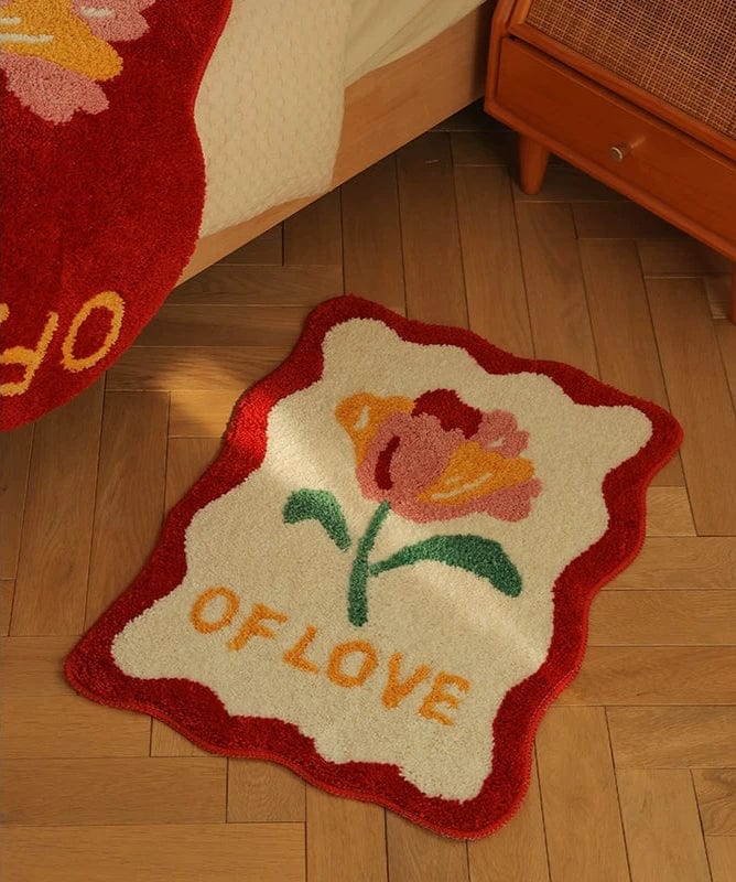 Vintage Floral Wavy Rug