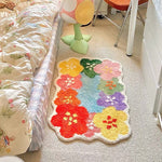 Load image into Gallery viewer, Colorful Flower Shaped Bath Mat

