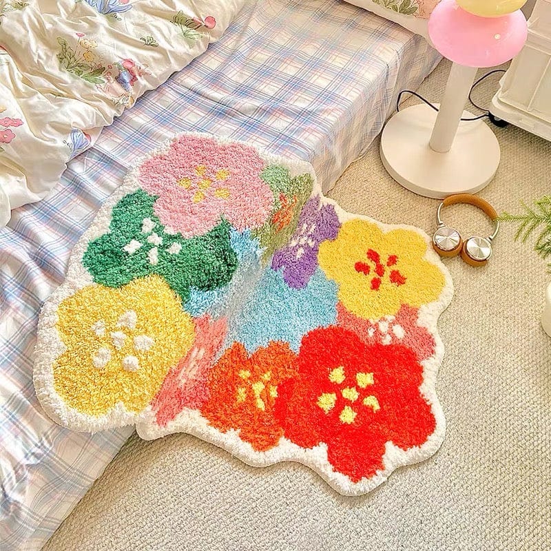 Cute Floral Bath Mat Rug