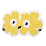 Load image into Gallery viewer, Yellow Funky Flower Shaped Bath Mat
