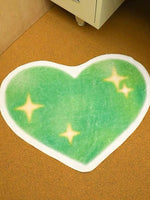 Load image into Gallery viewer, Green Heart Shaped Rug
