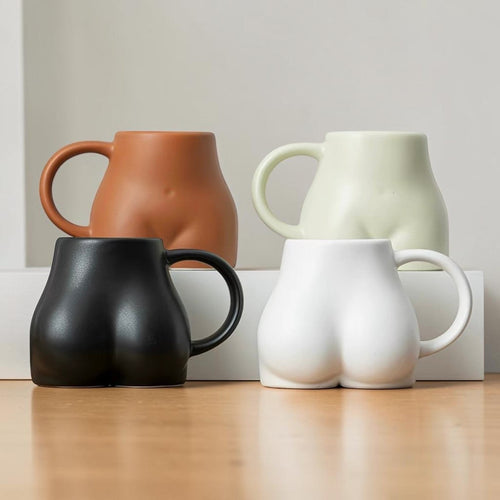 body-shaped booty ceramic mug