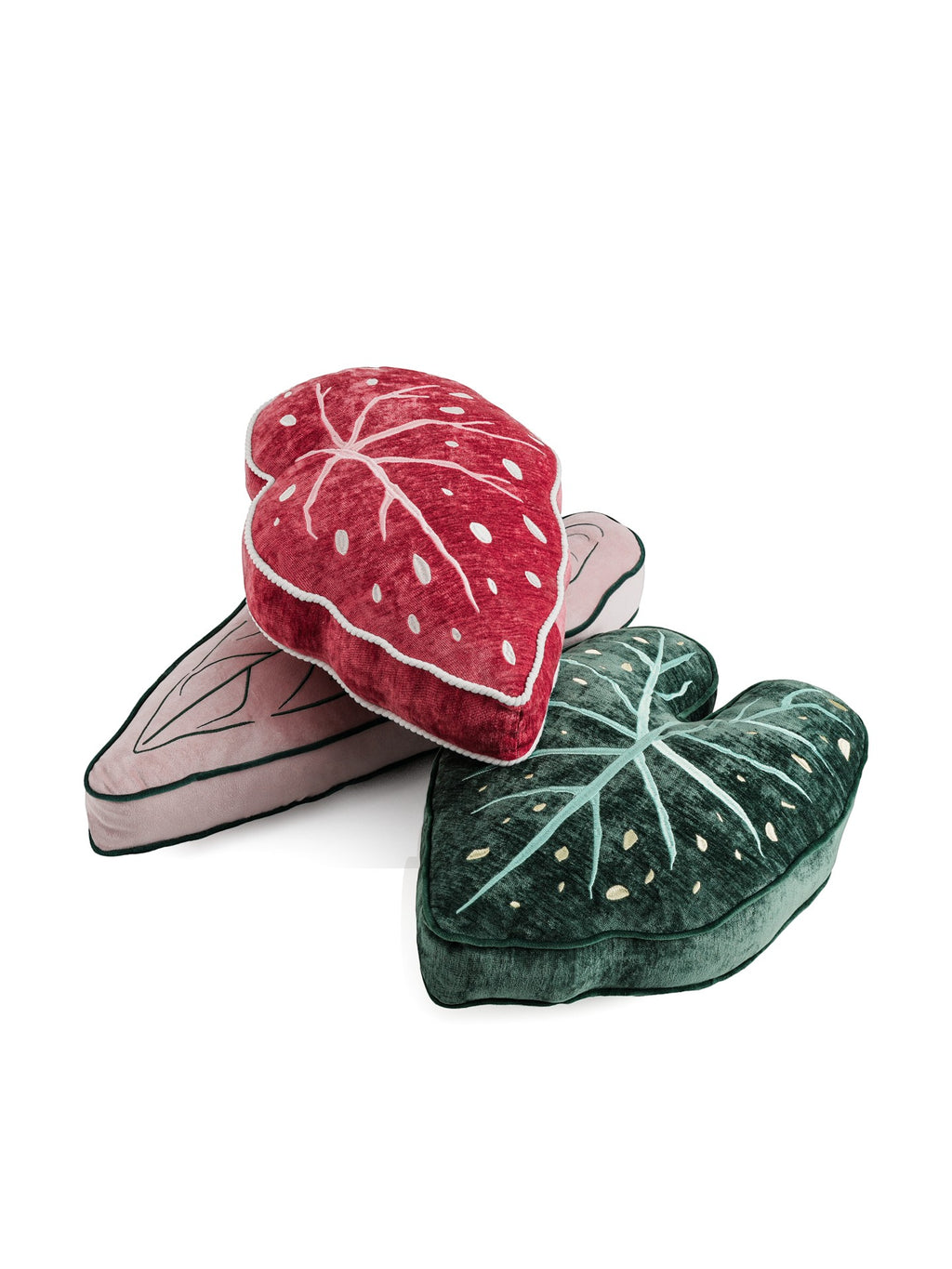 Caladium Leaf shaped pillow