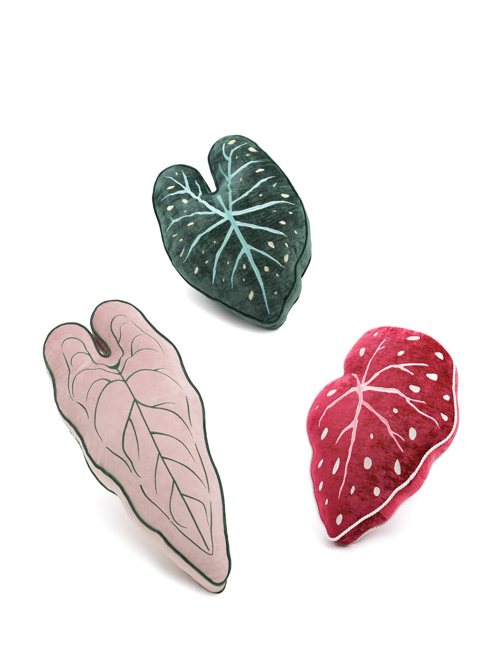 Funky plant leaf shaped pillow