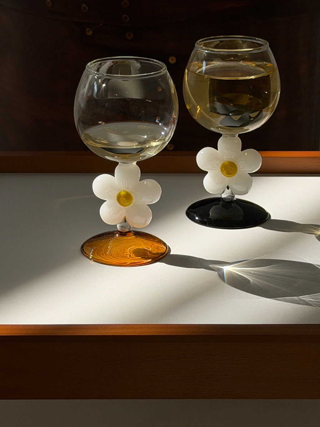 Daisy Wine Glass Cute Flower Stem Goblet