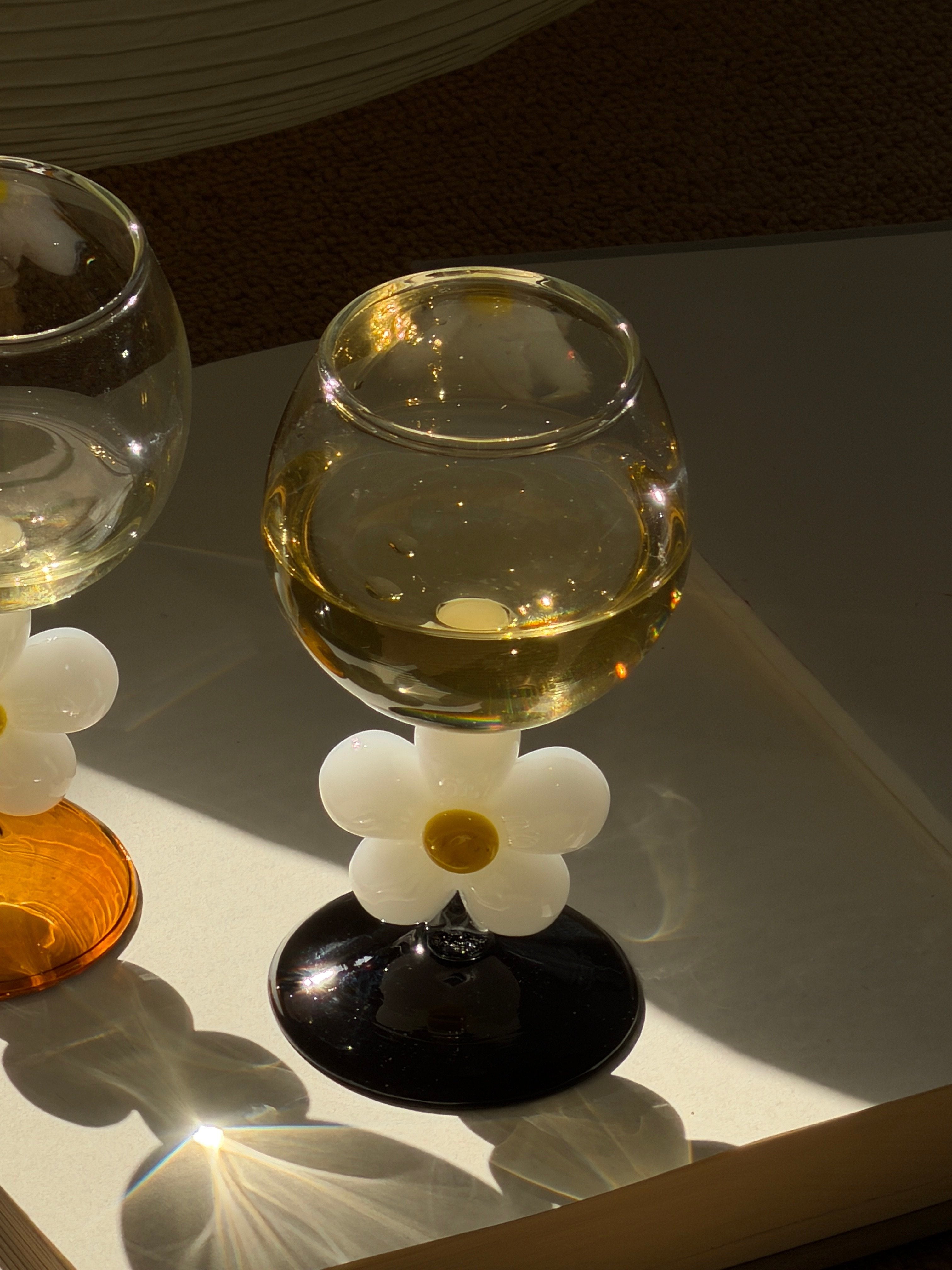 Flower Stem Cocktail Glass