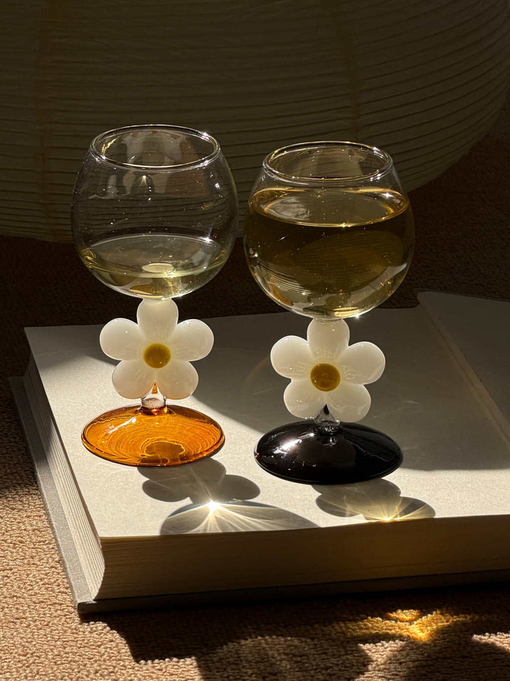Daisy Wine Glass Cute Flower Stem Goblet