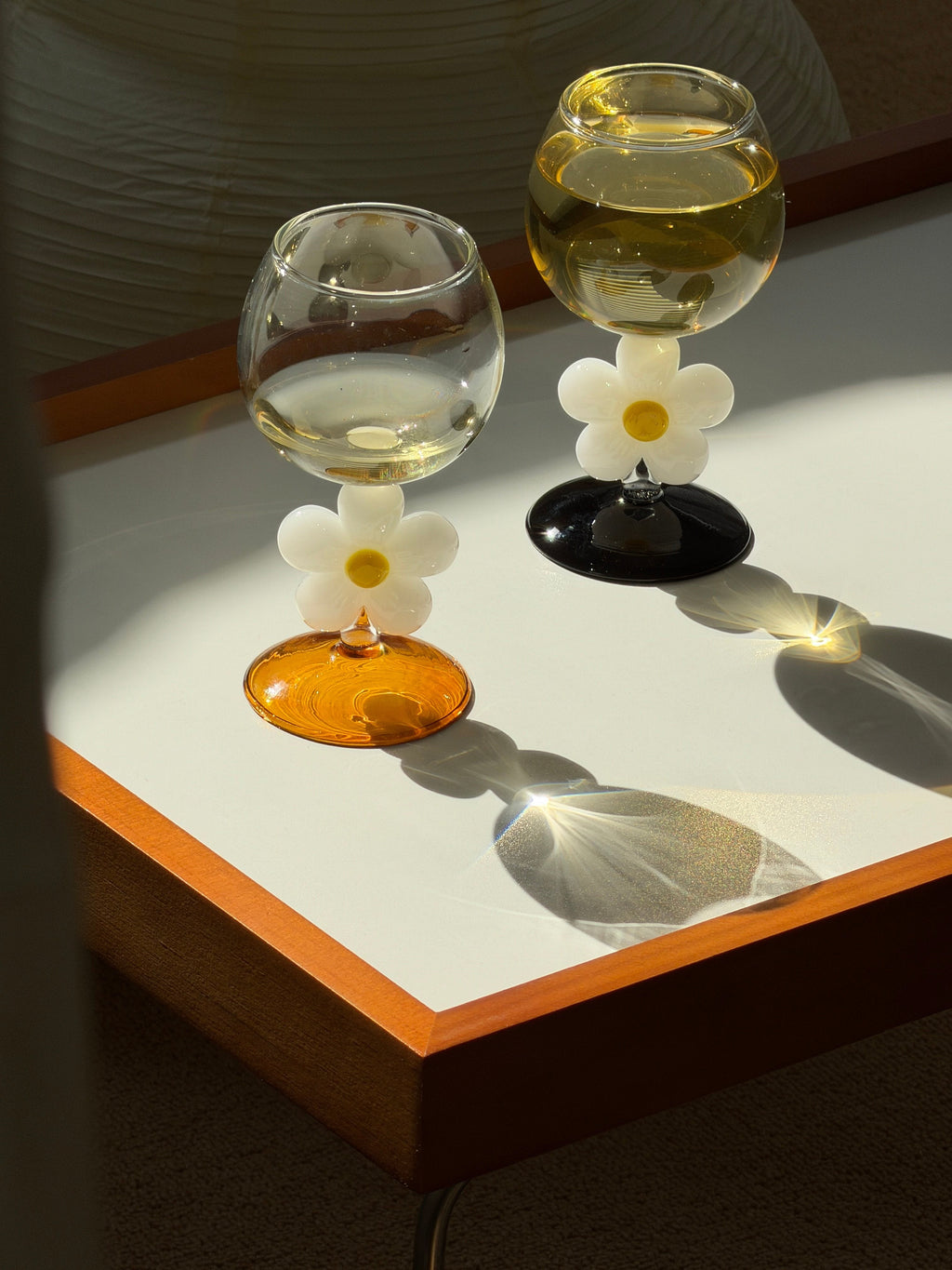 Flower Stem Drink Glass