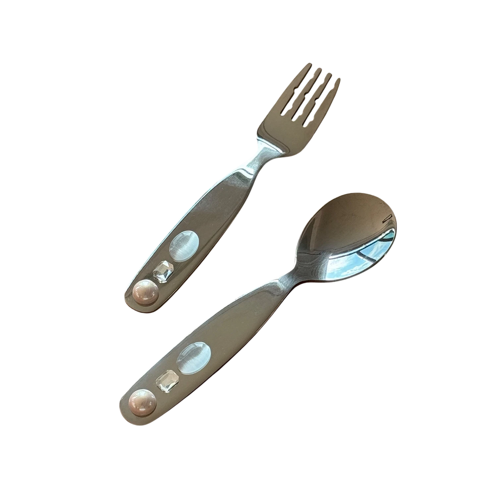 stainless steel gemstone cutlery