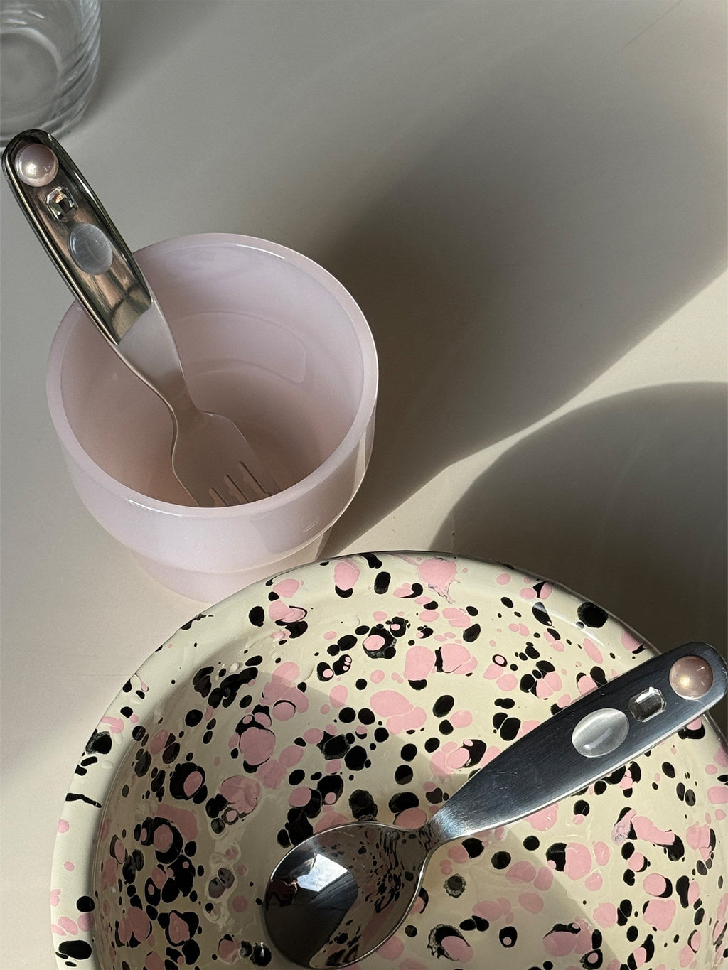 stainless steel gemstone beaded cutlery