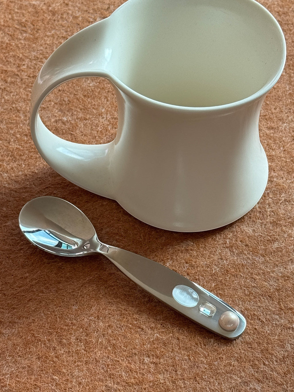 stainless steel gemstone beaded cutlery