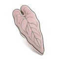 Pink leaf shaped pillow cushion