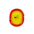 Retro Style Funky Red Wall Clock - Dopamine Decor