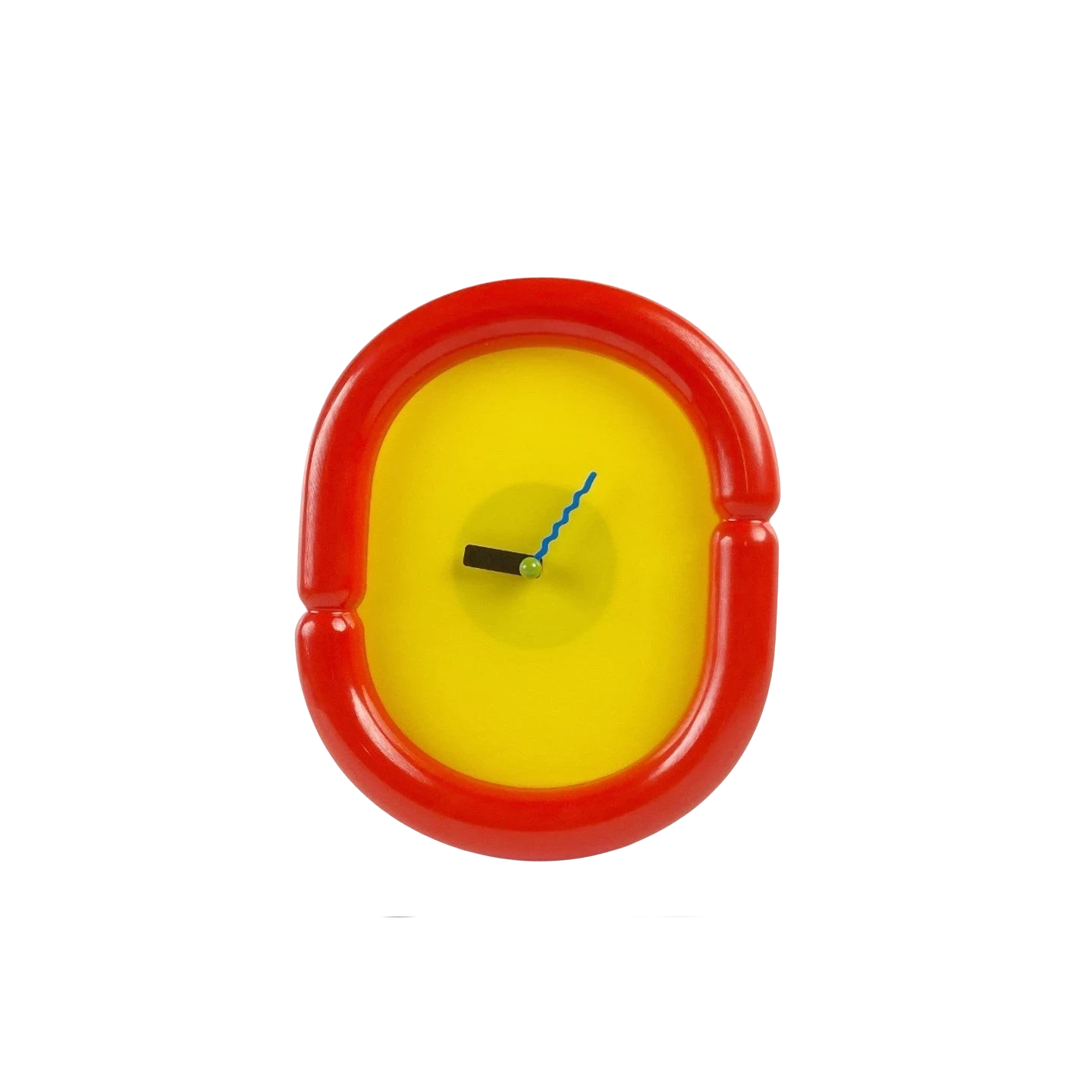 Retro Style Funky Red Wall Clock - Dopamine Decor