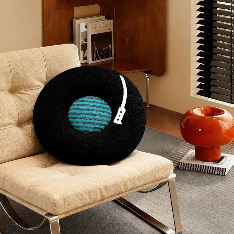 Vinyl Record Throw Pillow