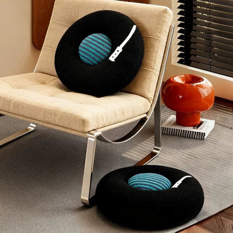 Vinyl Record Throw Pillow