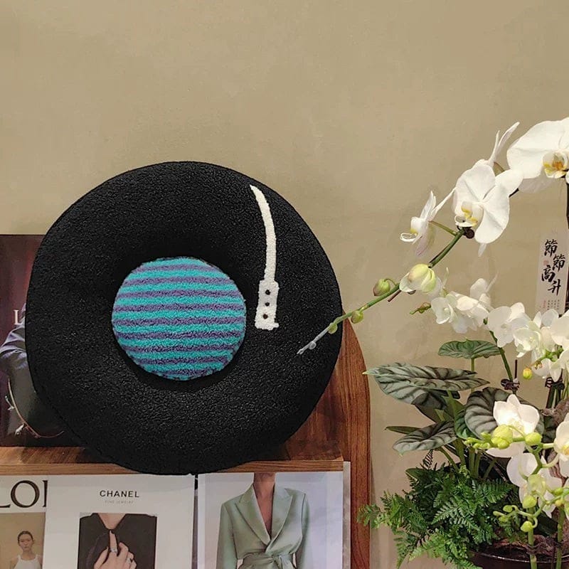 Vinyl Record Throw Pillow