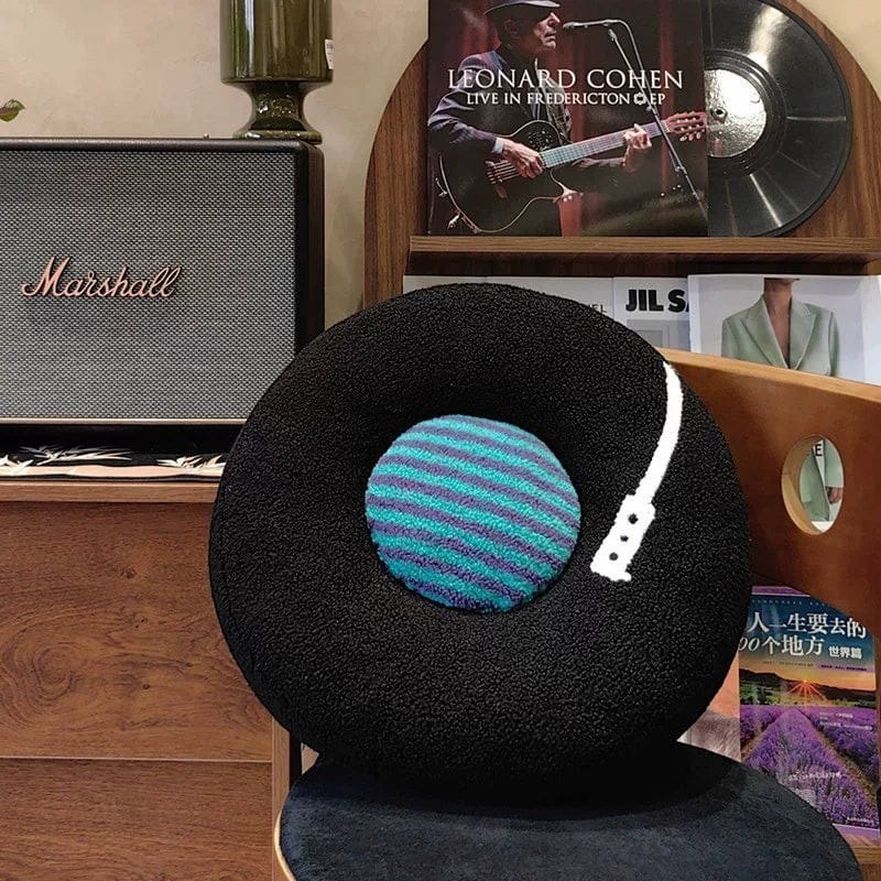Vinyl Record Throw Pillow