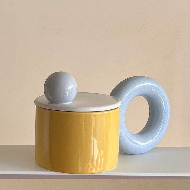 chunky handle aesthetic designer mug
