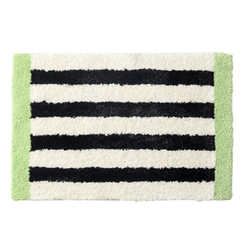 Green Rug With Math Mint Green Striped Math Bat Rug – HOMELIVY