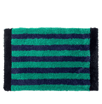 Load image into Gallery viewer, Green Retro Striped Bath Mat
