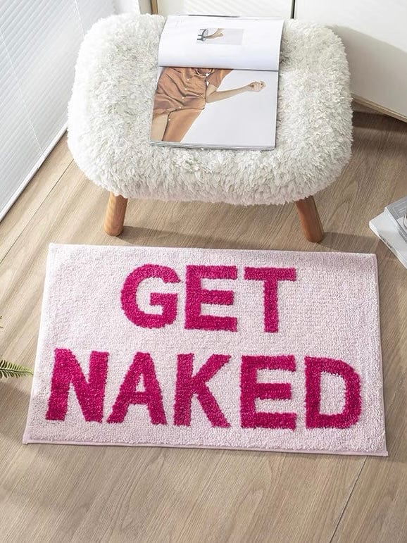 Pink Get Naked Bath Rug
