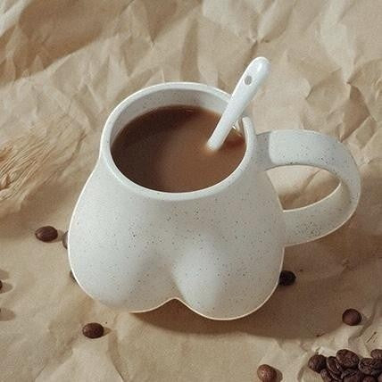 booty shaped coffee mug